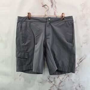 Title Nine Shorts Womens 8 Gray Nylon Swim Hiking Ripstop Utility Golf 8 Inch